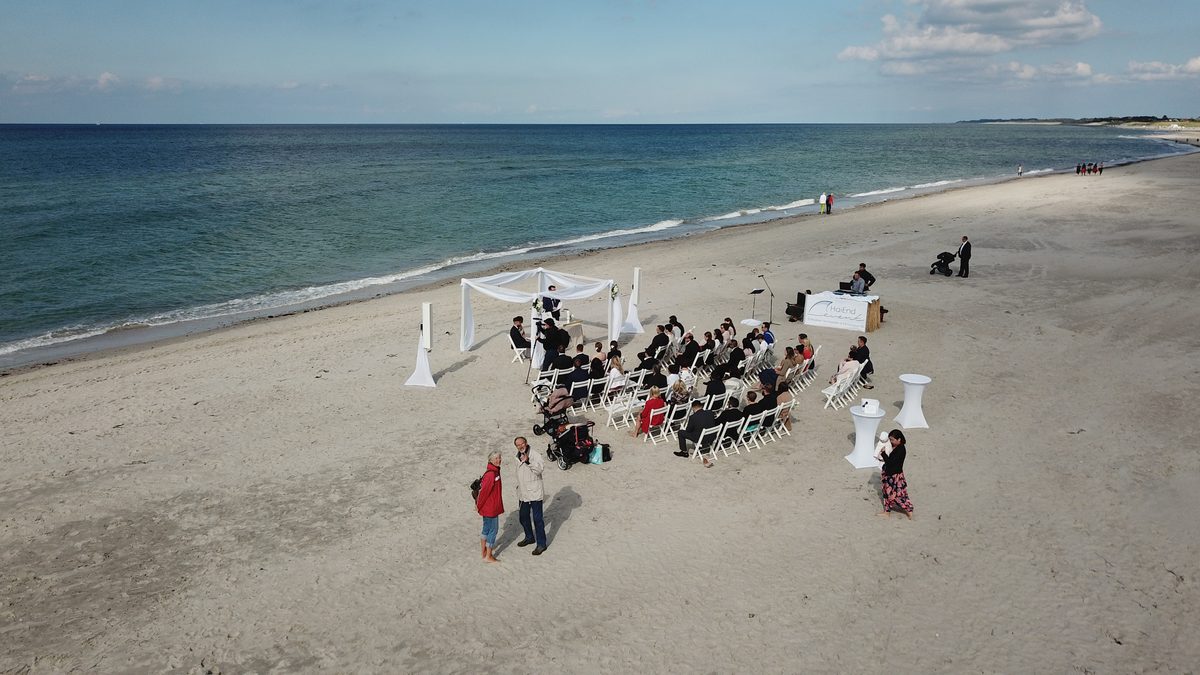 Strandlocation aus der Luft